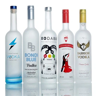 700ml 750ml 70cl 75cl Özel Alkollü Cam Şişe Votka Şişesi