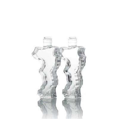 Düzensiz şekilli 750ml borosilikat şişe